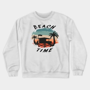 Beach Time Vaction Time Holyday Crewneck Sweatshirt